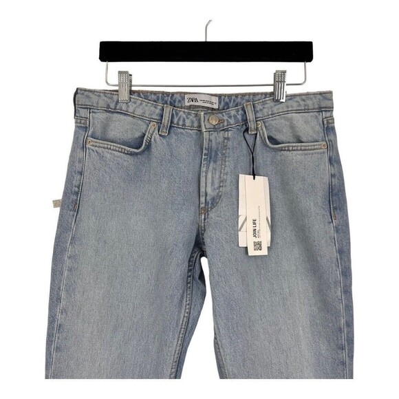 Zara Womens Size 8 Light Wash Low Rise Boot Cut Jeans New NWT - Picture 2 of 5